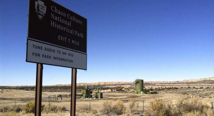 Photograph of Chaco sign