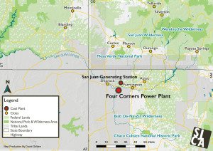 Four Corners Power Plant Map