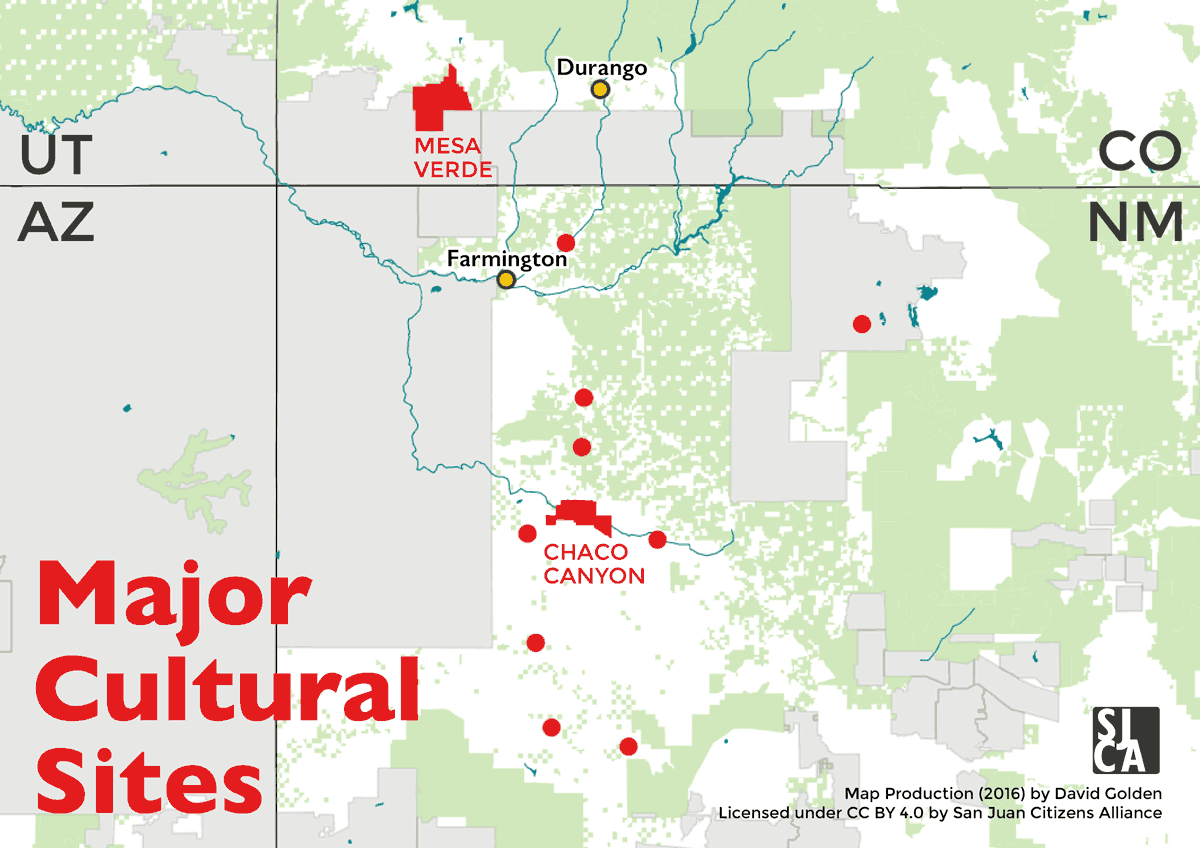 Map of oil and gas development near Chaco overtime