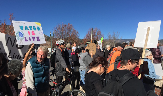 Protest against the Dakota Access Pipeline in Durango