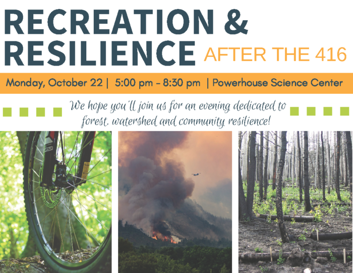 Recreation and resilience event banner