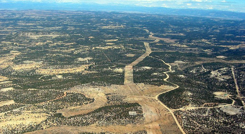 aerial view of oil and gas in New Mexico